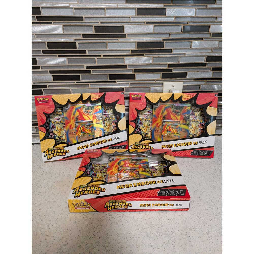 Ascended Heroes Mega Emboar ex box